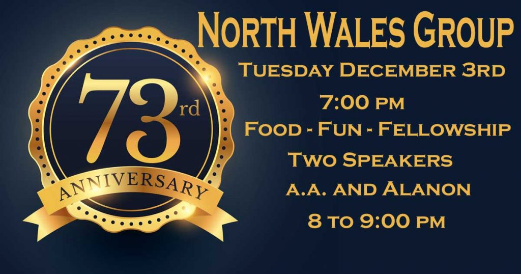 North Wales Group 73rd Anniversary Celebration