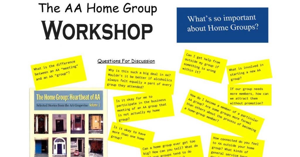 AA Homegroup Workshop