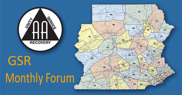 Area 59 GSR Forum on Zoom