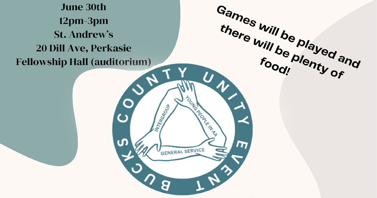 Bucks County A.A. Unity Event