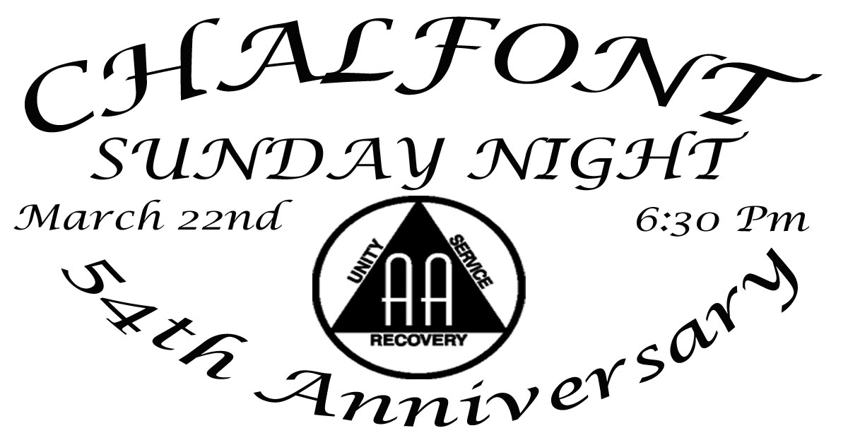 Chalfont AA Group 54th Anniversary