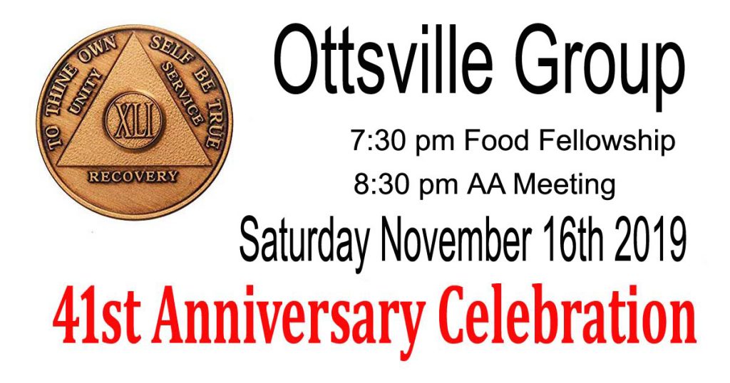 Ottsville AA 41st Anniversary
