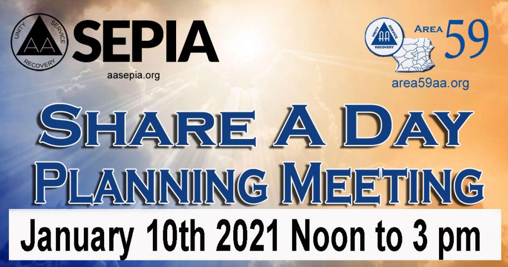 AA Share A Day Planing Meeting