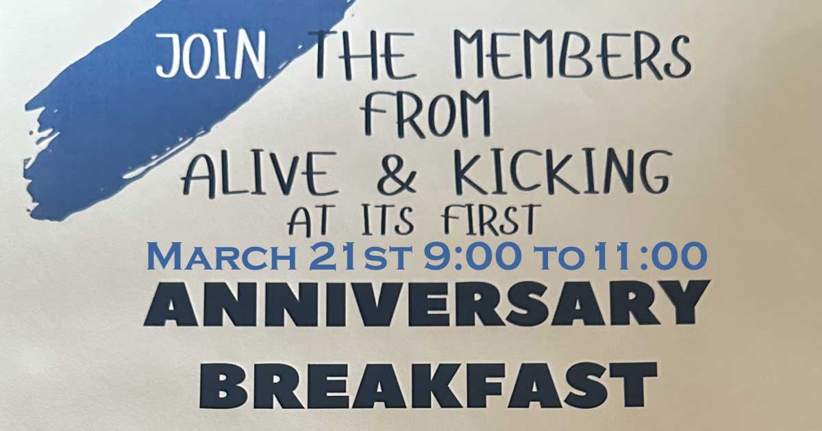 First Annual Anniversary Breakfast